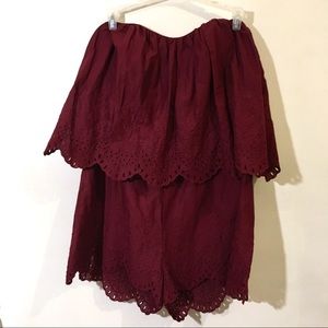 H&M Embroidered Romper